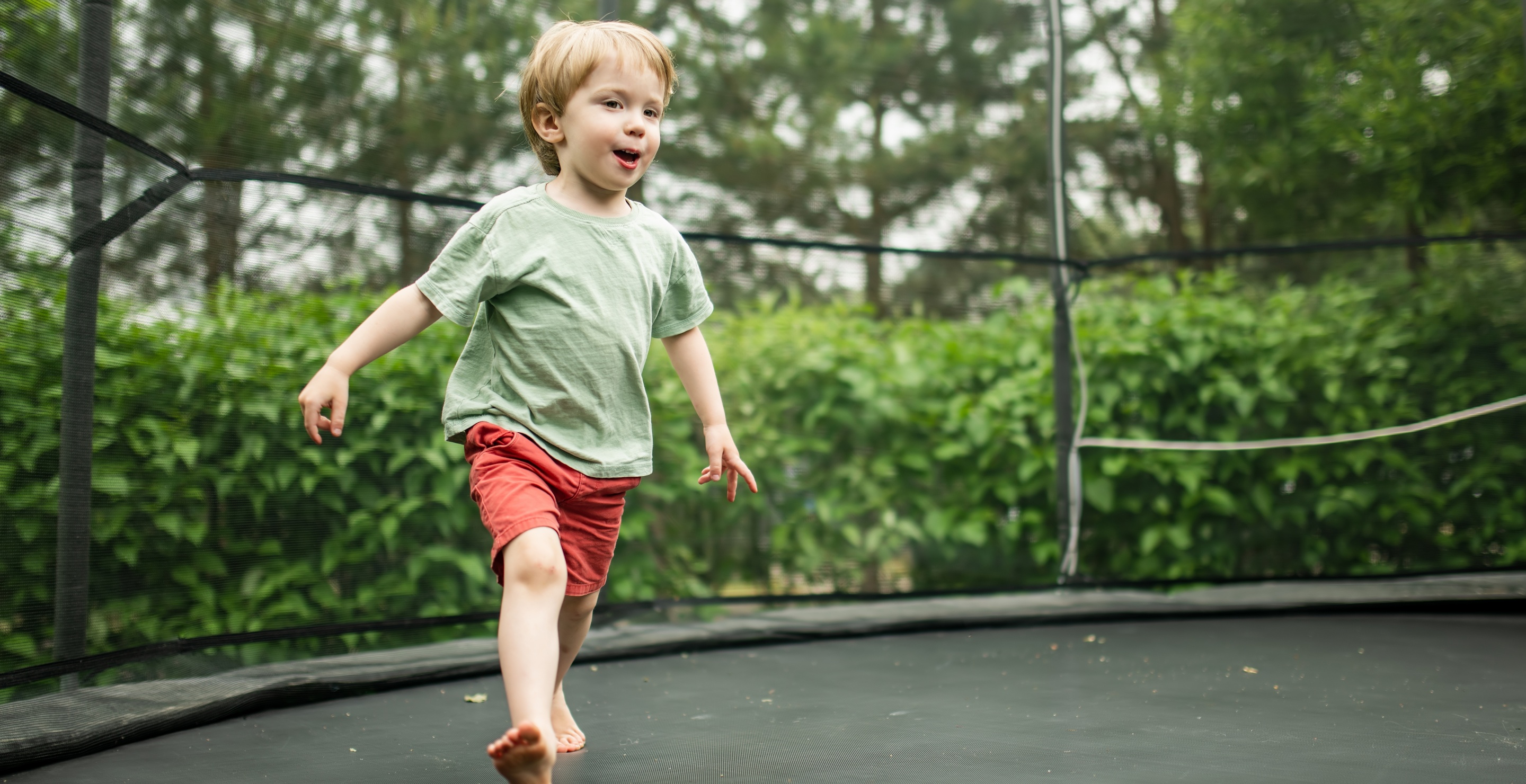 Boy Survives Being Slung 20 Feet After Trampoline Goes Airborne