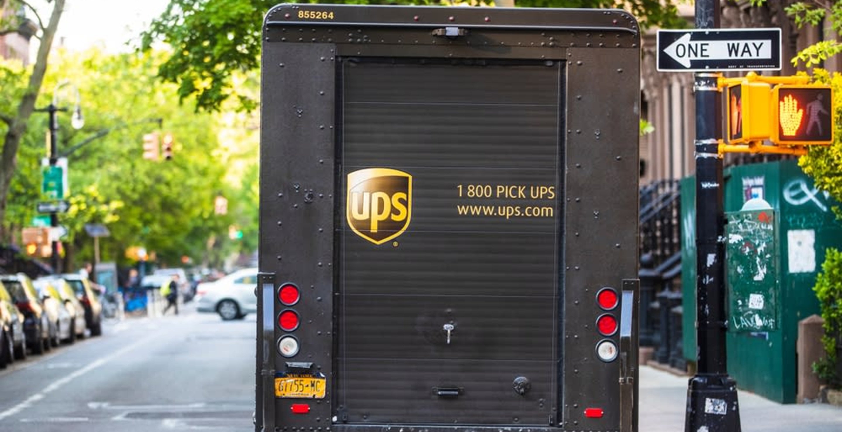 UPS, truck, delivery