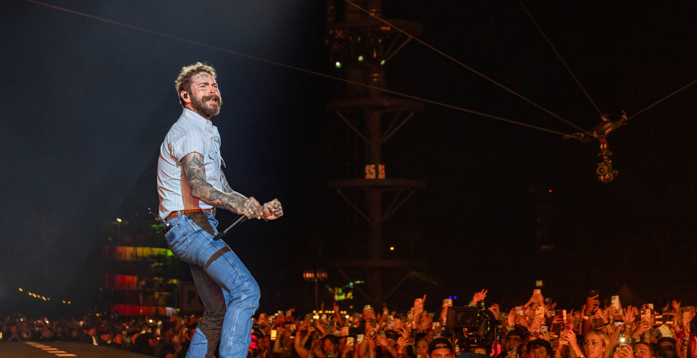 Post Malone Stumbles Off Stage On Tour, And Not For The First Time
