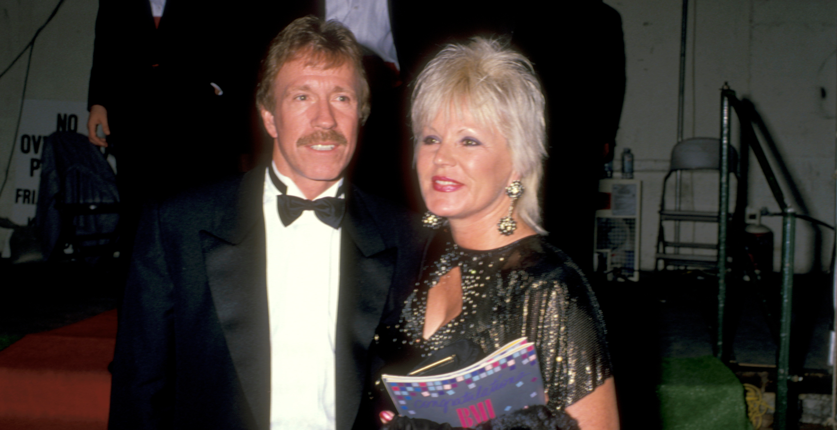 Chuck Norris and Diane Holechek