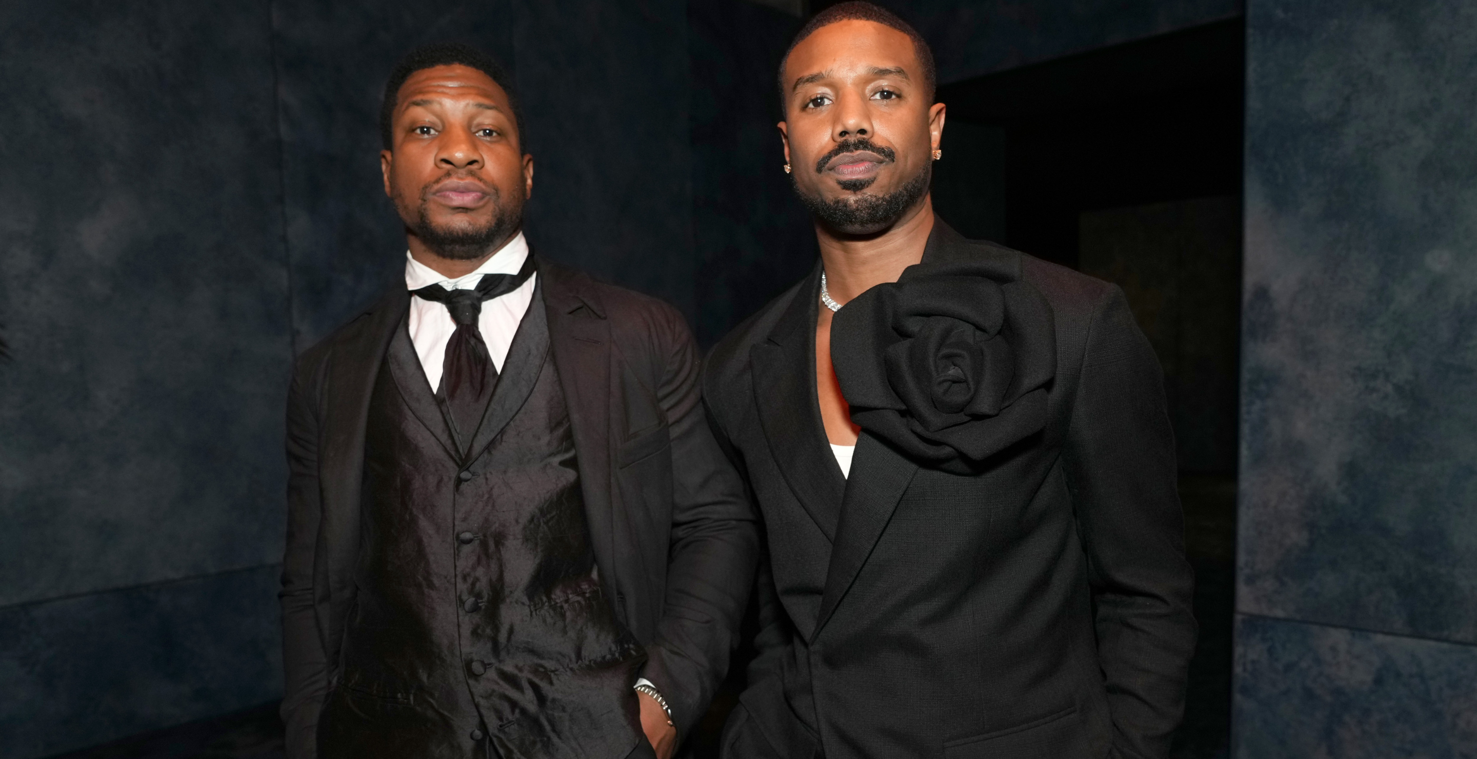 Jonathan Majors and Michael B Jordan