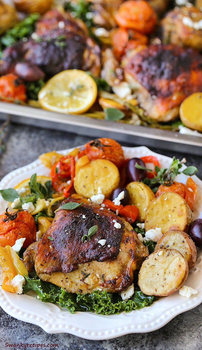 Sheet pan-Greek-Chicken
