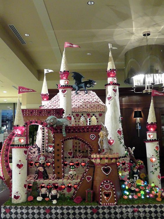 alice in wonderland gingerbread castle