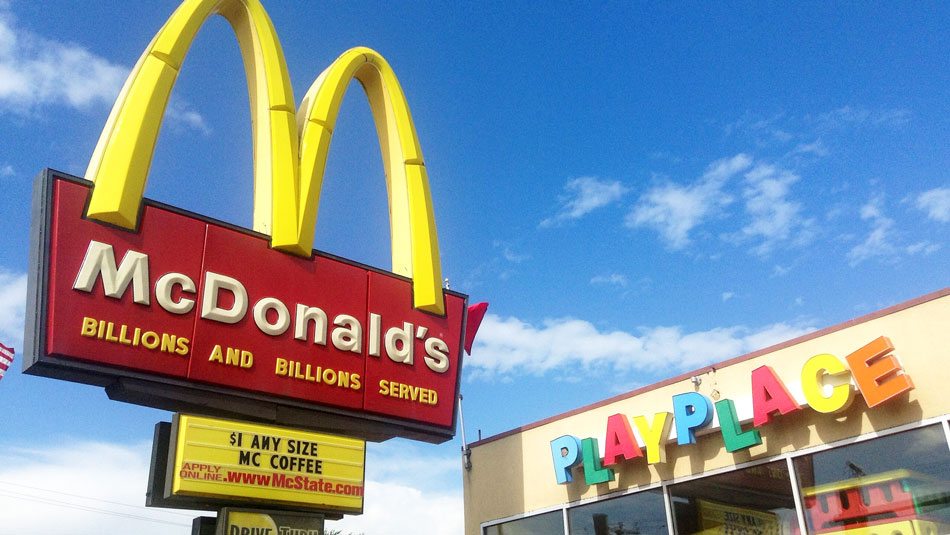 McDonalds Logo Message
