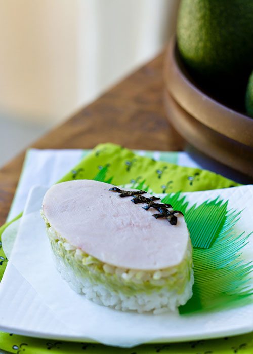 Turkey-Avocado-Onigiri-Football