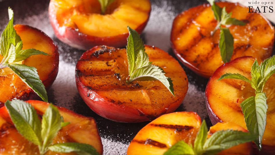 Grilled-Peaches-with-Mint