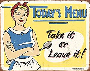 tin sign