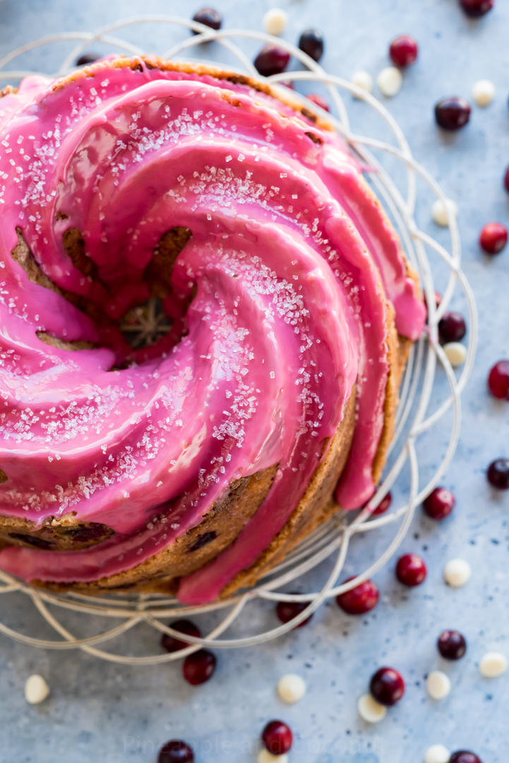 cranberry prosecco cake