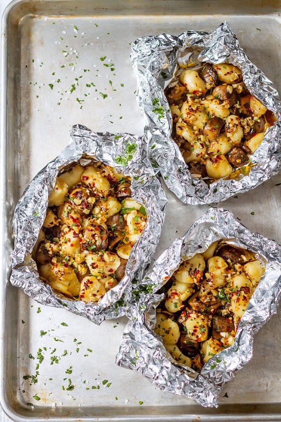 Garlic Butter Mushroom and Gnocchi