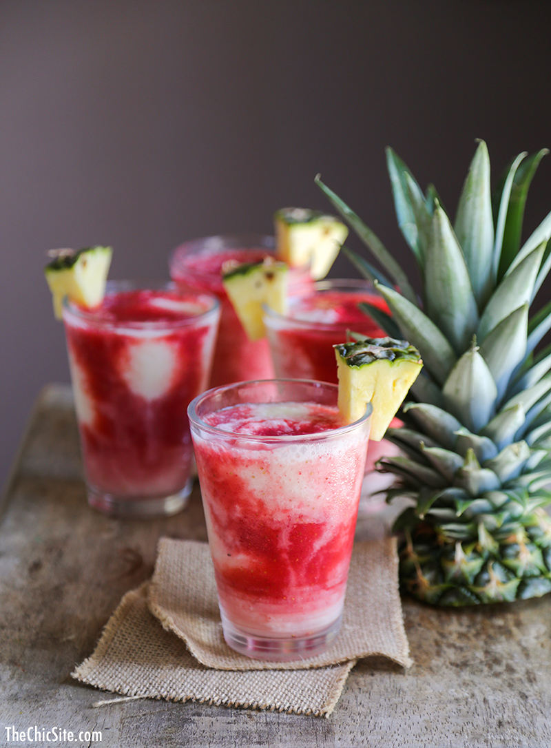 Lava flow cocktail