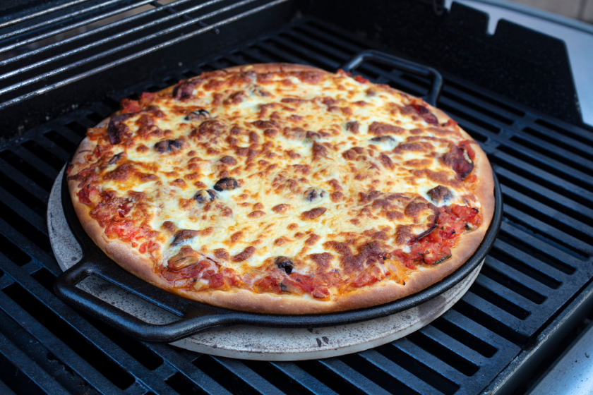 grilled pizza