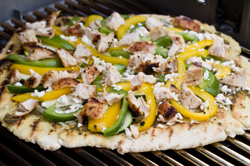 grilled pizza