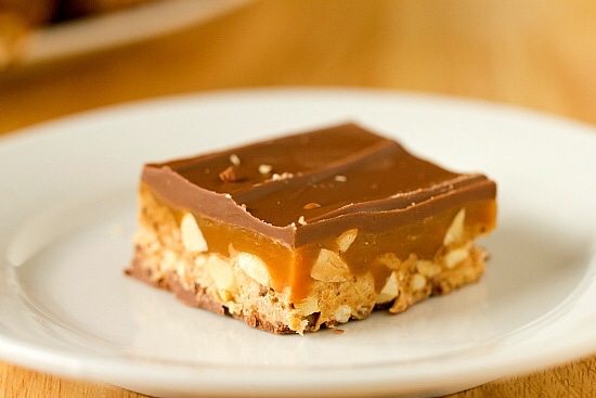 Homemade candy bars