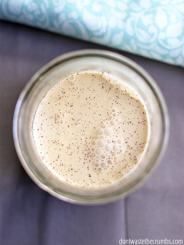 Homemade coffee creamer