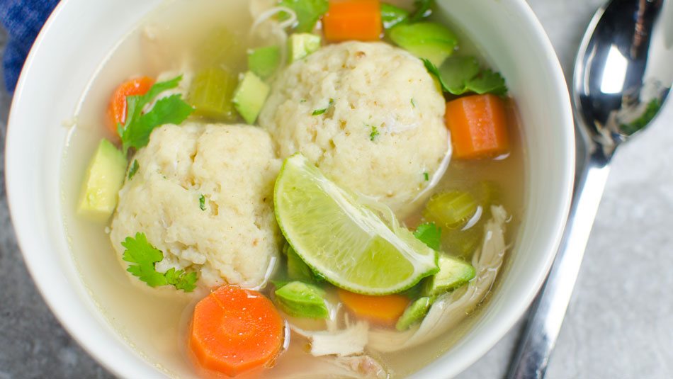 Southwestern Matzoh Ball Soup