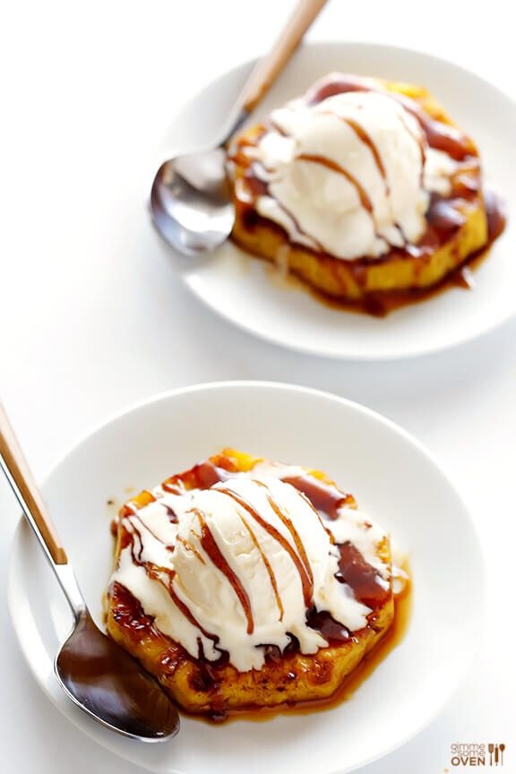 Grilled desserts