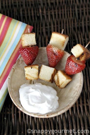 Grilled desserts