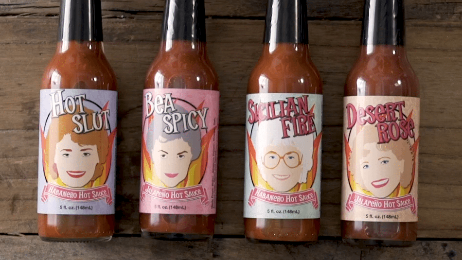golden girls hot sauce coasters
