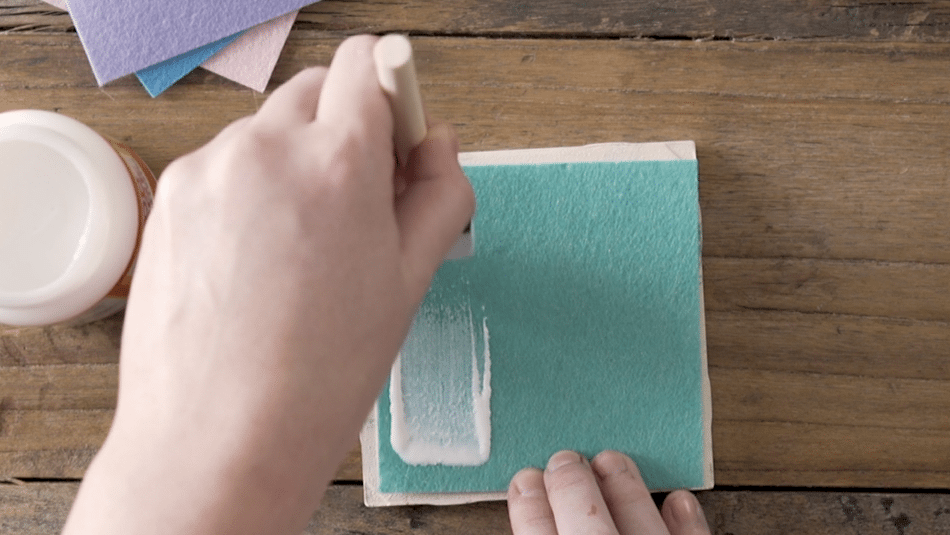 DIY marbled coasters