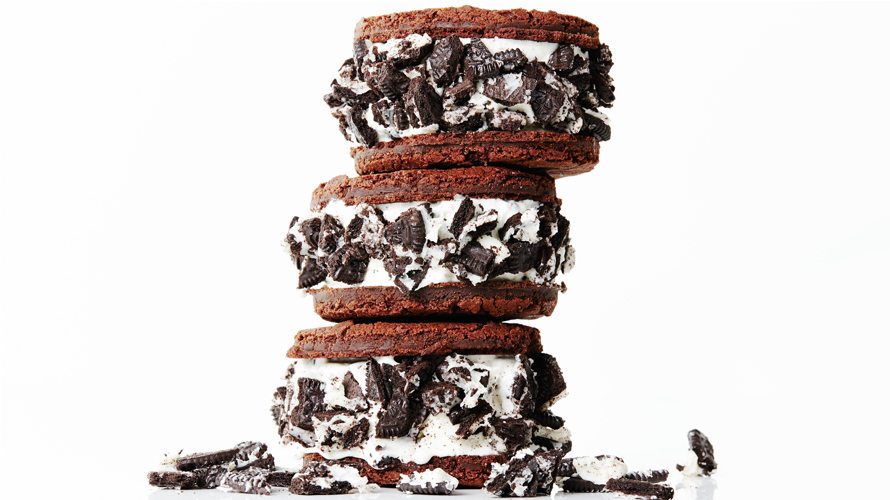 Oreo ice cream sandwiches