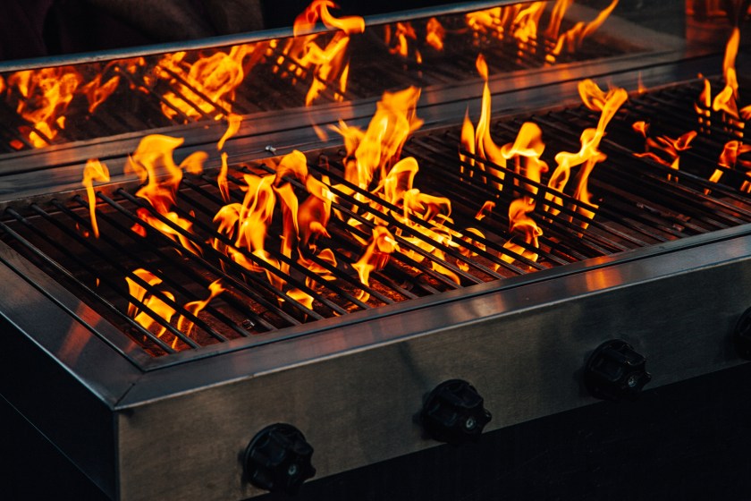BBQ Grill Flare Up
