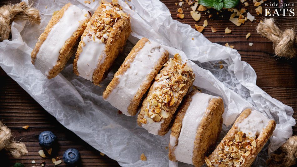 blueberry ice cream sandwiches