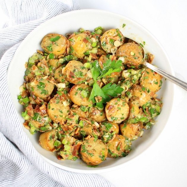 Potato Salad with salt and vinegar