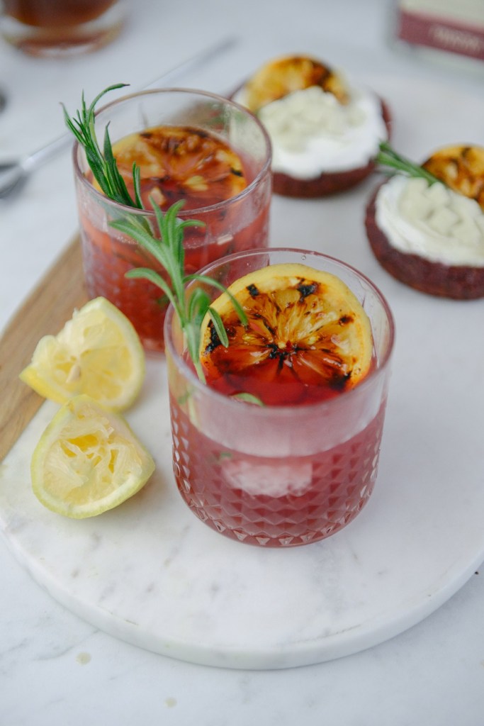 Grilled Lemon cocktails