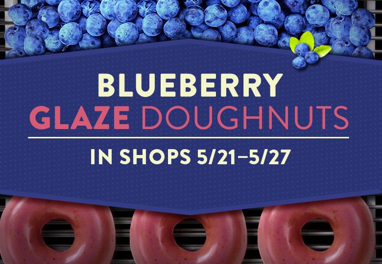 Krispy Kreme Blueberry Doughnut