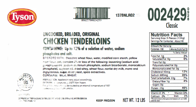 Tyson Chicken Recall
