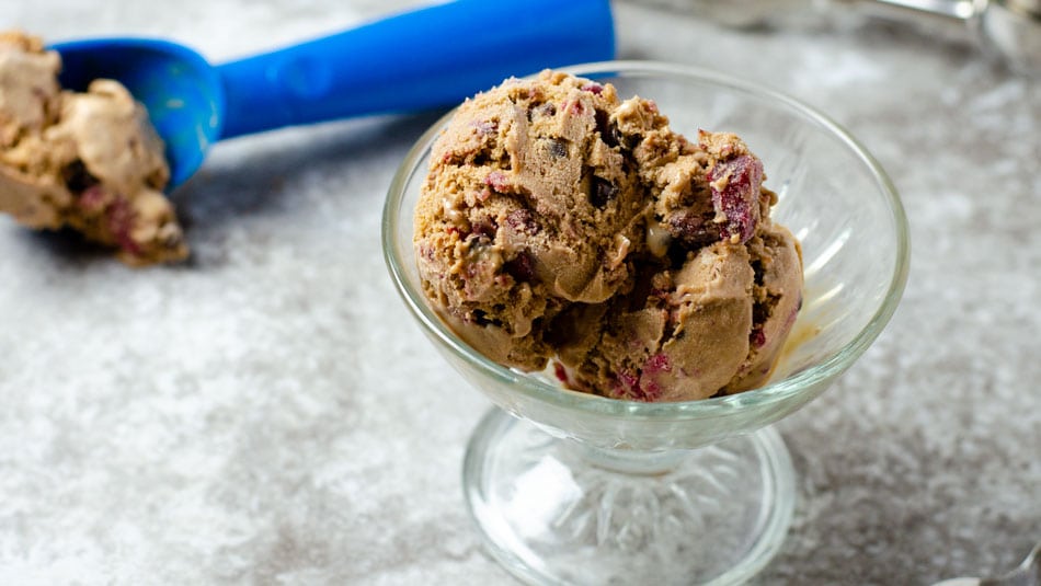 Chocolate Cherry Food Processor Ice Cream