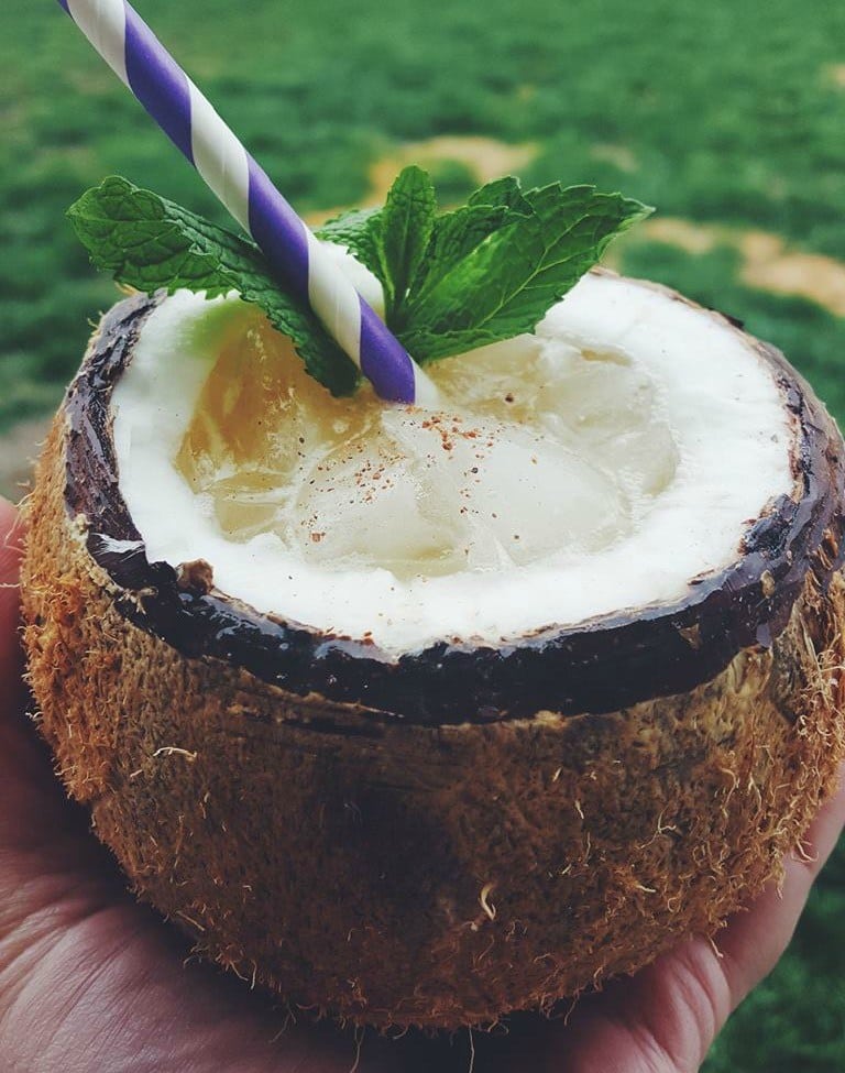 coconut rum cocktail