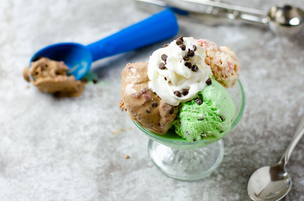 Ice cream in a bowl