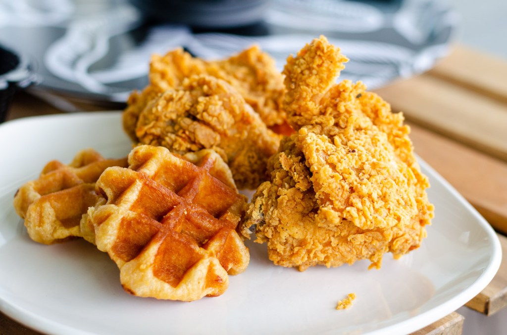 KFC chicken and waffles