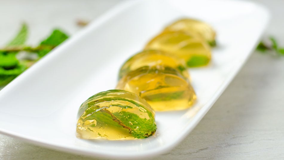Mint Julep Jello Shots