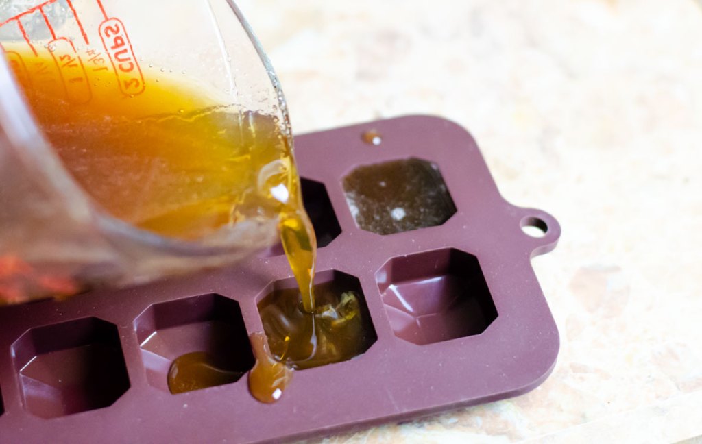 Pouring jello shots