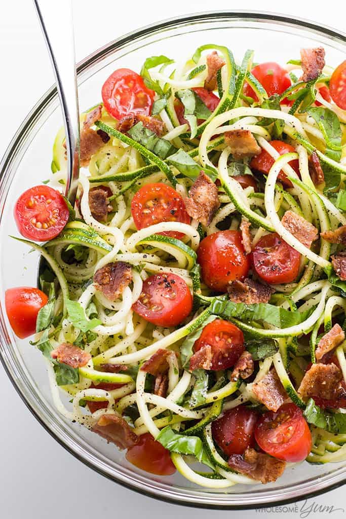 Zucchini noodle salad