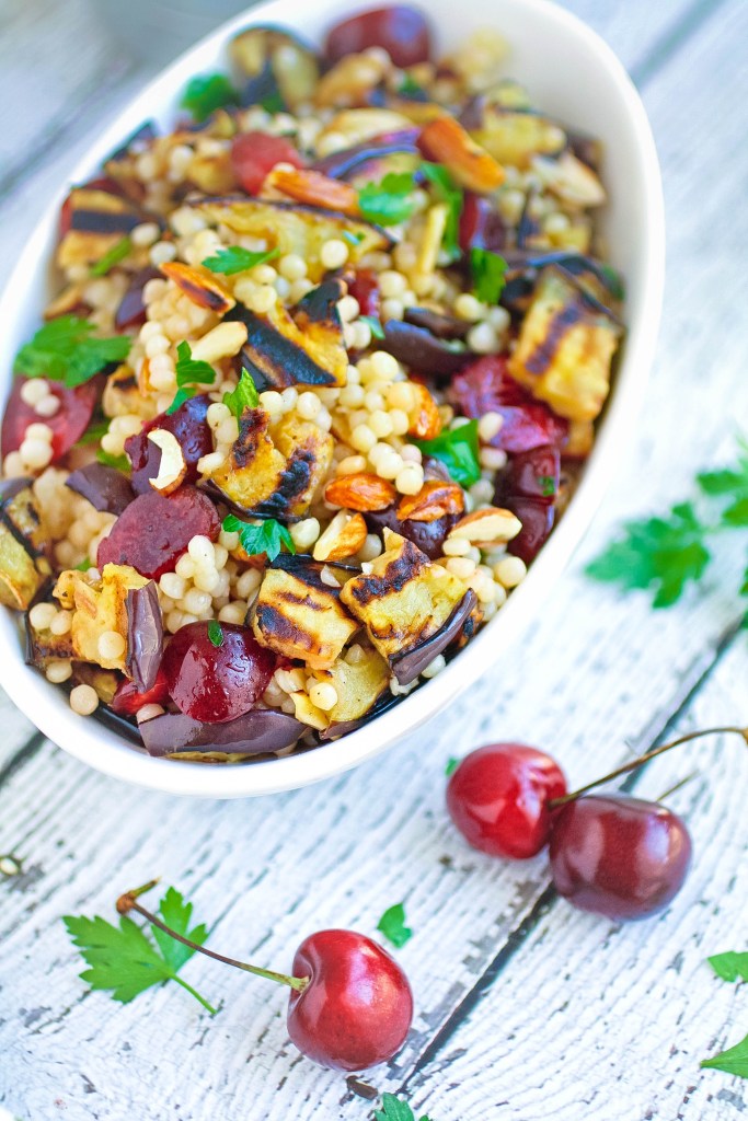 eggplant cherry salad
