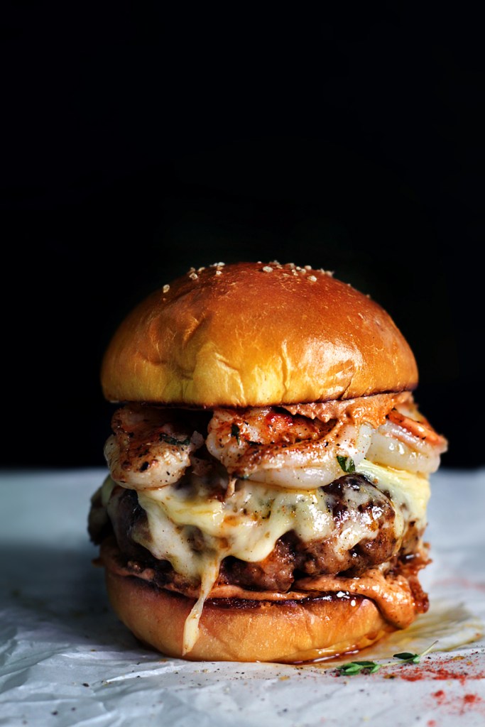 Shrimp burger