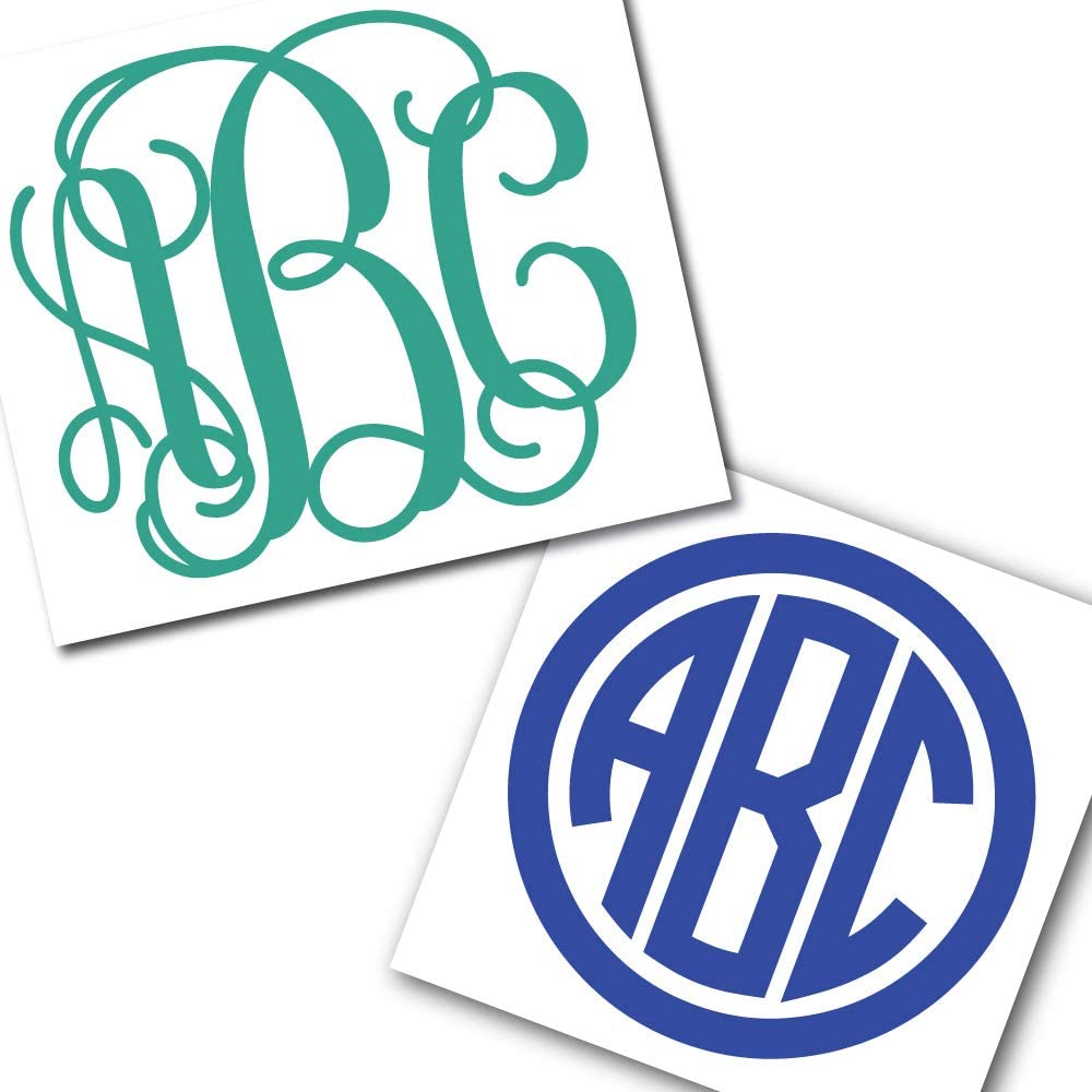 Eggleston Design Co. Custom Personalized Vine or Circle Monogram Initials