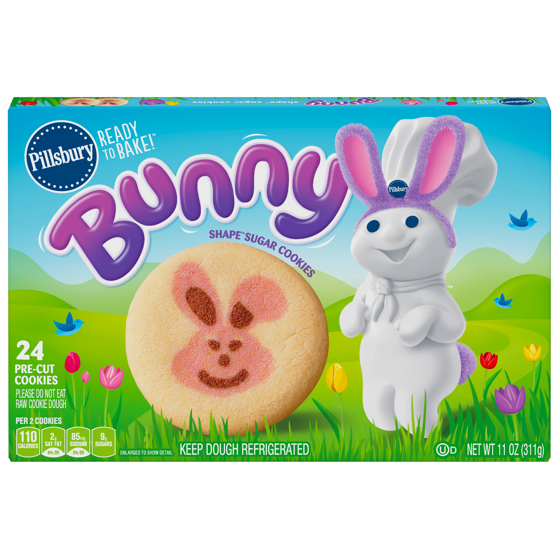 Pillsbury Ready to Bake! Bunny Shape Sugar Cookies