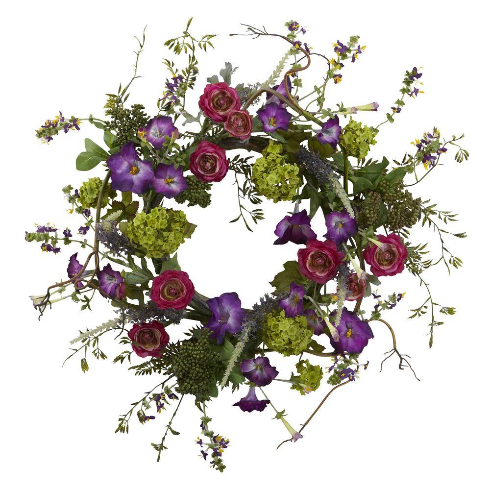 20 in. Veranda Garden Wreath