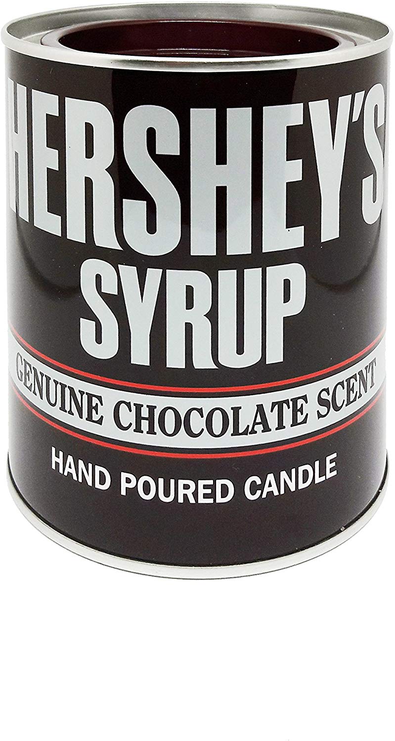 HERSHEY'S Chocolate Syrup Tin Scented Candle Large Size 12oz