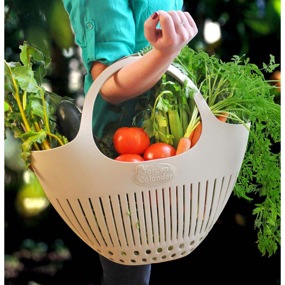 Pink Garden Colander Harvest Basket