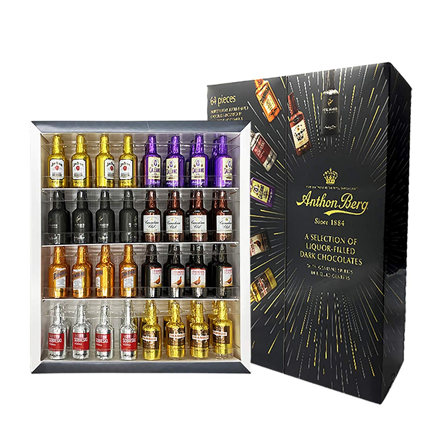 Anthon Berg Liqueur Bottles - Counter Disp (Pack of 36)
