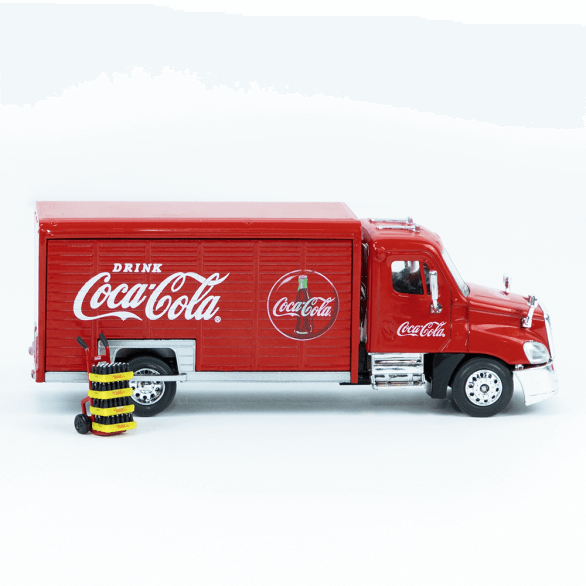 Coca-Cola Beverage Truck with Sliding
