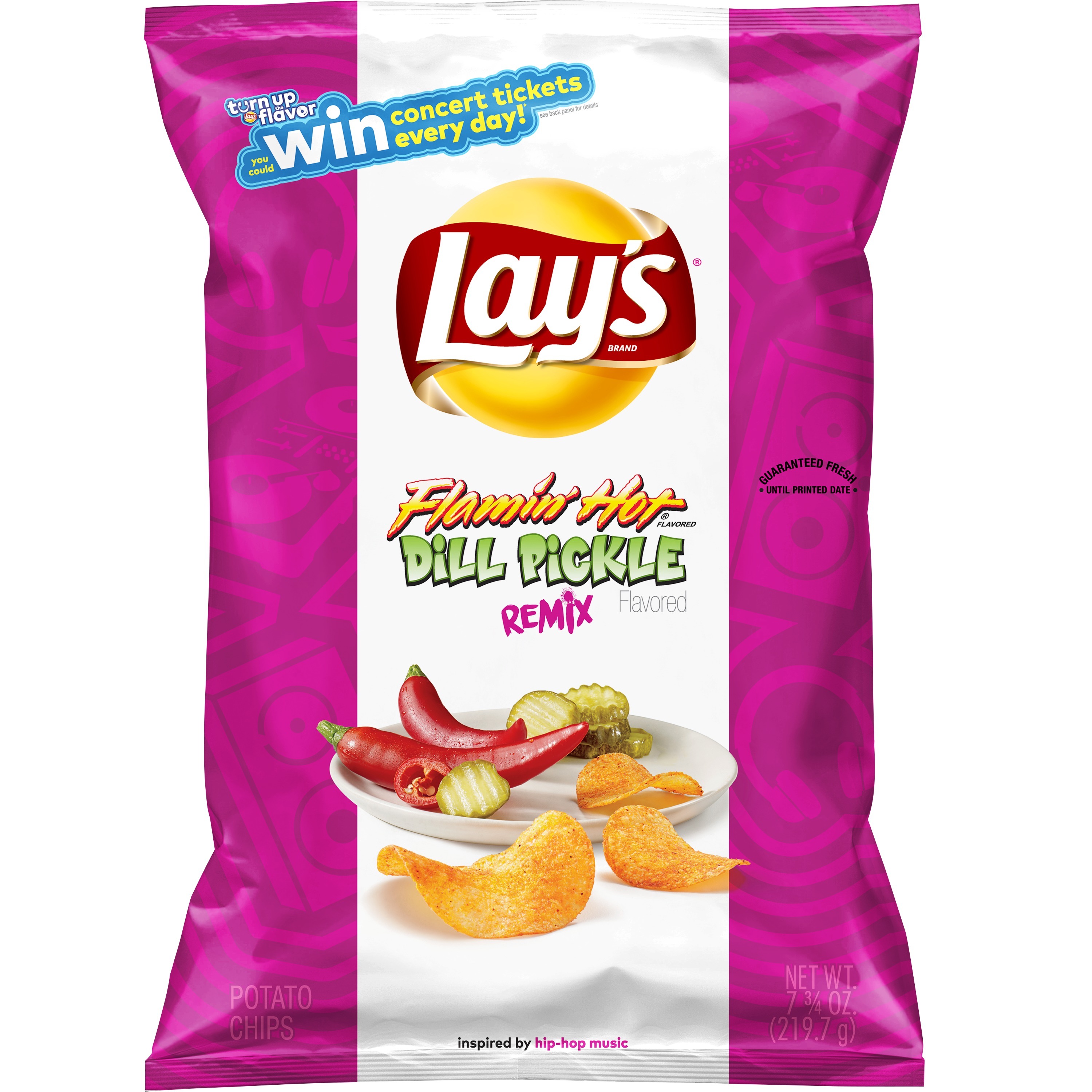 Lay's Flamin' Hot Dill Pickle Remix Flavored Potato Chips