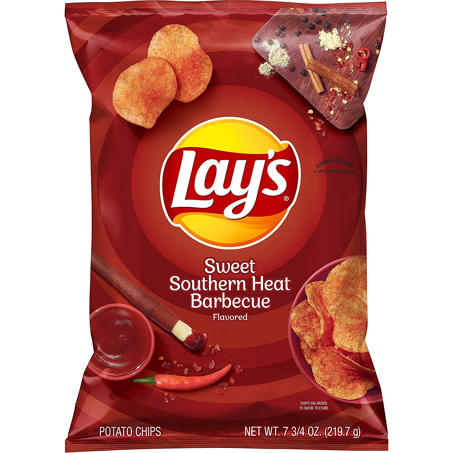 Lay's Sweet Southern Heat Barbecue Flavored Potato Chips