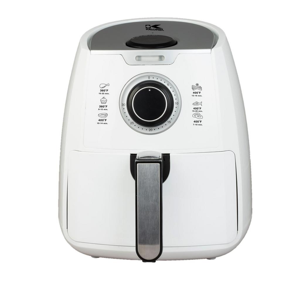 3.2 Qt. Manual Air Fryer in White