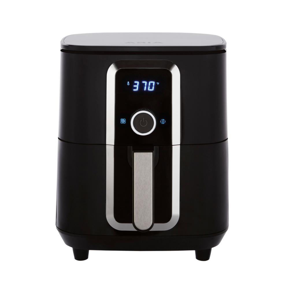 7 Qt. Ceramic Family-Size Air Fryer with Accessories and Full Color Recipe Book